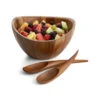 Nambe 11 1/2" Wood Gourmet Harmony 3 Piece Salad Bowl Set -Best Glassware Store MT0582N MT0582N a1