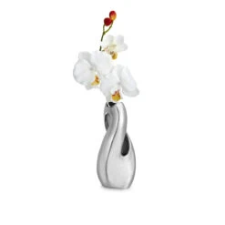 Nambe Pebble Twist Bud 8" Vase