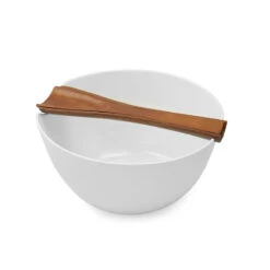 Nambe Gourmet Quatro Salad 11" Bowl With Servers