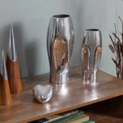 Nambe Metal 10" Face Vase -Best Glassware Store MT1486N a3