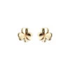 Cashs Ireland, 18K Gold-Plated Shamrock Pierced Earrings Pair 2 Cashs Ireland, 18K Gold-Plated Shamrock Pierced Earrings Pair -Best Glassware Store S3035C a1